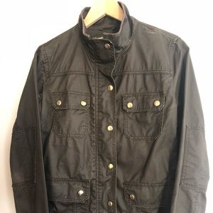 JCrew waxed canvas utility coat, size Medium